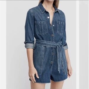 NWT Express Denim Romper Dress